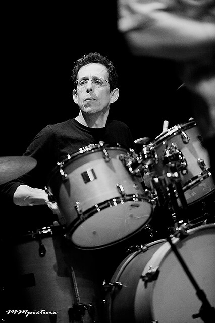 David Licht behind his drum kit